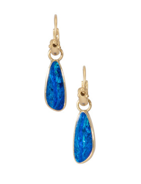 Cerulean Blue Australian Opal Drops