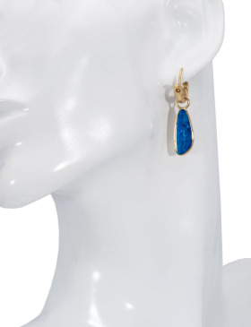 Cerulean Blue Australian Opal Drops
